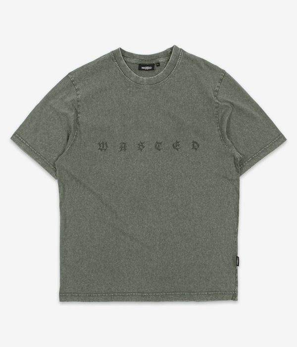 Wasted Paris Splinter Faded T-Shirt (faded olive khaki)
