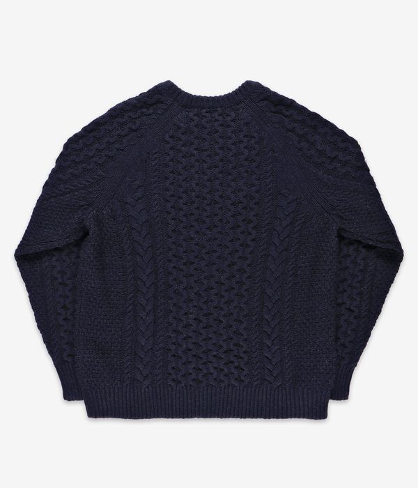 Patagonia Recycled Wool Cable Knit Sweatshirt (new navy)