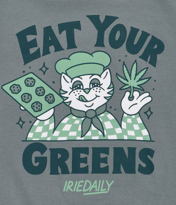 Iriedaily Eat Greens T-Shirty (jungle green)