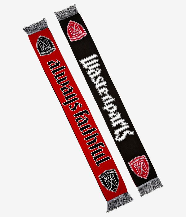 Wasted Paris Rain Football Scarf (red black)