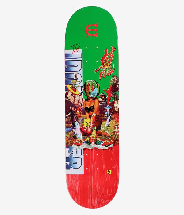 Evisen Idolmaker 8.25" Planche de skateboard (green orange)