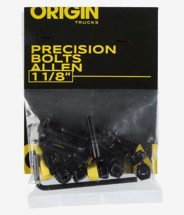 Origin Precision 1 1/8" Bolt Pack (black yellow) allen Flathead (countersunk)