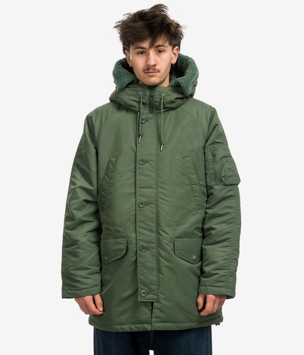 Acquista Carhartt WIP HD Olten Parka Giacca duck green online skatedeluxe