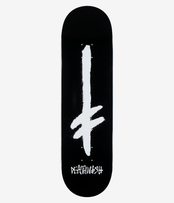 Deathwish Gang Spray 8.5" Planche de skateboard (black/white)