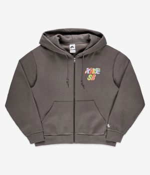 Nike SB Chest Logo Sudadera con cremallera (cave stone white)