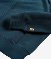 Carhartt WIP Chase Zip-Sweatshirt avec capuchon (duck blue gold)