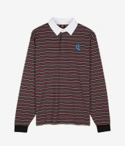 Santa Cruz Mini Hand Stripe Polo Longsleeve (black stone stripe)