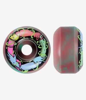 Spitfire x Skate Like A Girl Formula Four Classic Wielen (teal coral) 53mm 99A 4 Pack