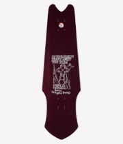 Krooked Kader Guest Tri-Plane 9.75" Skateboard Deck (maroon)