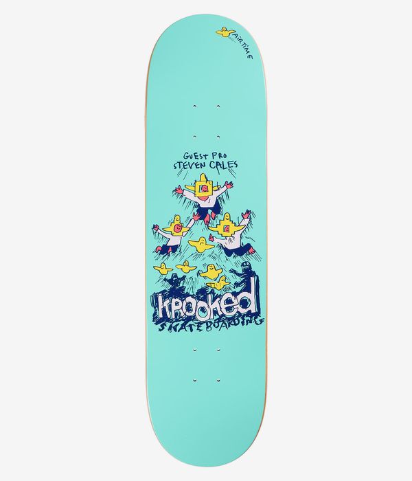 Krooked Cales Guest Pro 8.38" Planche de skateboard (turquoise)