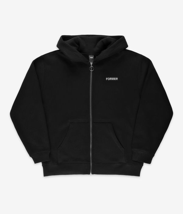 Former Clippings Felpa Hoodie con zip (black)