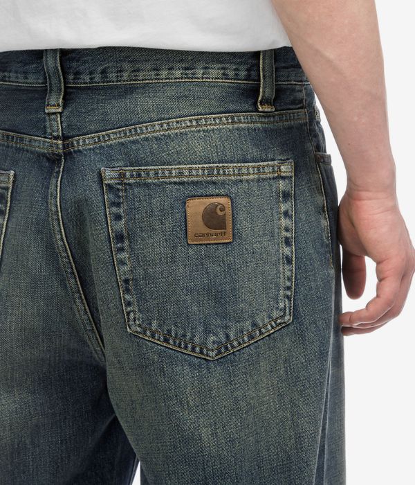 Carhartt WIP Aaron Pant Camano Jeansy (blue worn used wash)