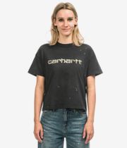 Carhartt WIP Painter T-Shirt women (black destroy wash splatter)