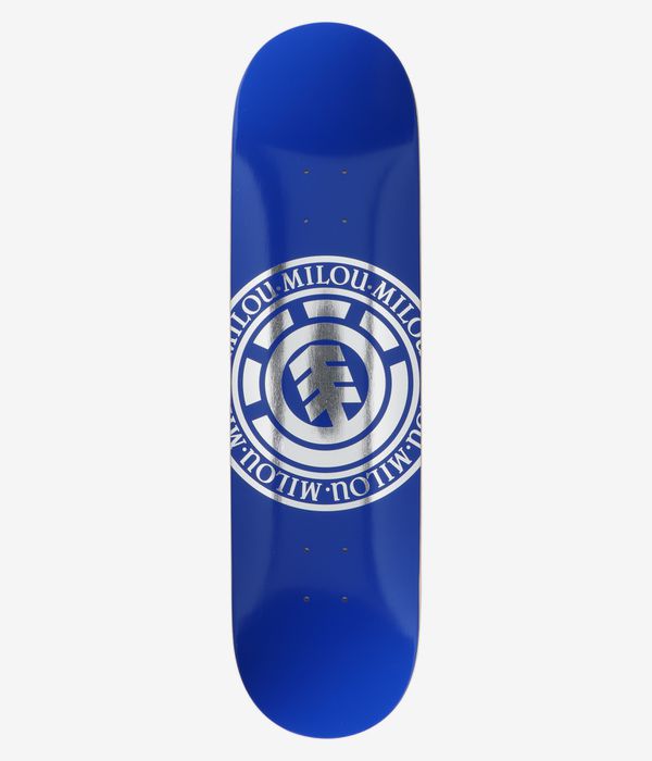 Element Milou Blue Moon 8.25" Skateboard Deck (blue chrome)