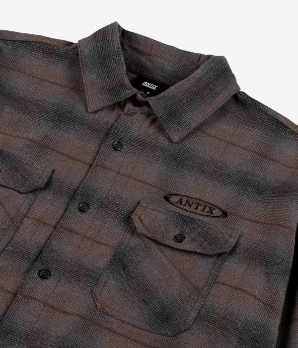 Antix Simplex Flanell Chemise (brown black check)