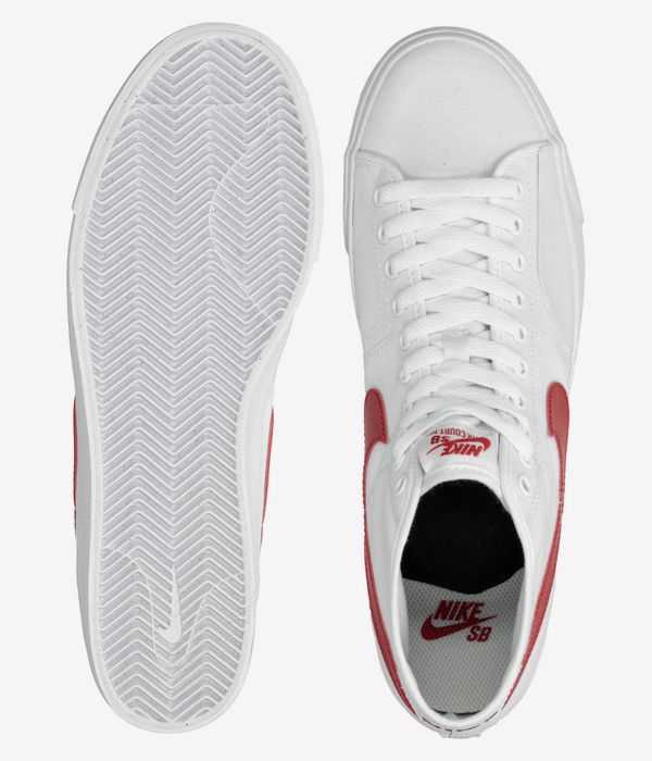 Nike SB BLZR Court Mid Chaussure (white university red)