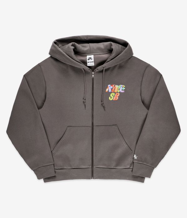 Nike SB Chest Logo Sudadera con cremallera (cave stone white)