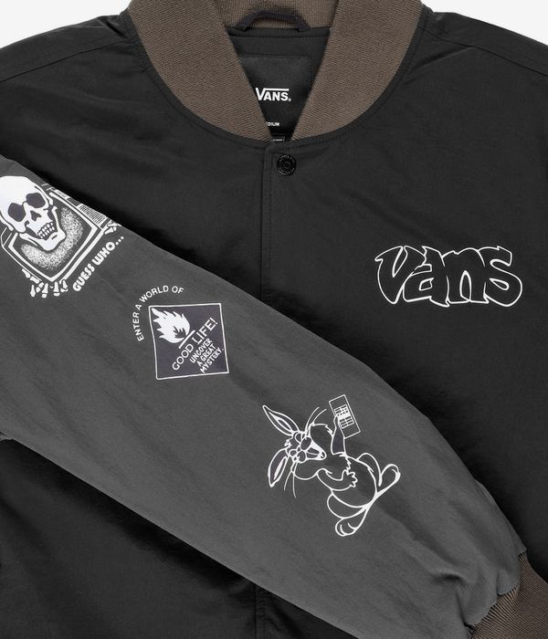 Vans Crazy Eddy Baseball Jacket (black asphalt)