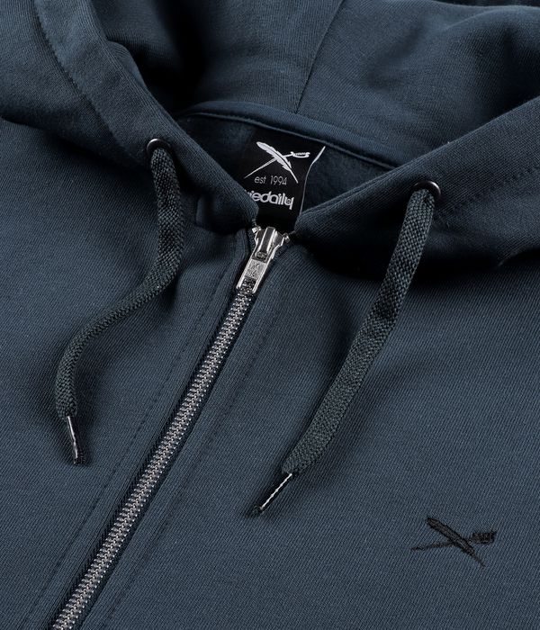 Iriedaily Mini Flag 2 Zip-Sweatshirt avec capuchon (dark orion)