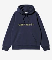Carhartt WIP Basic Felpa Hoodie (deep night gentle green)