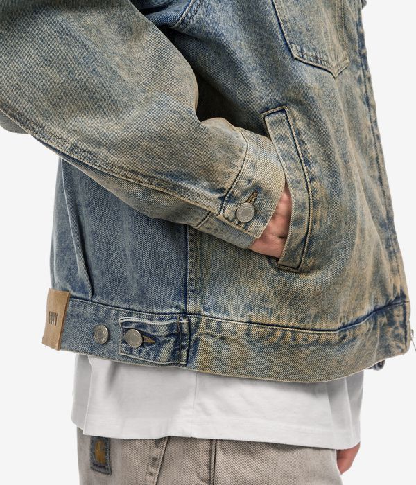 Obey Base Trucker Jacket (heavy vintage light indigo)