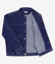 Pop Trading Company Full Button Denim Giacca (rinsed denim)