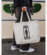 skatedeluxe x Girl Tote Borsa (white black)