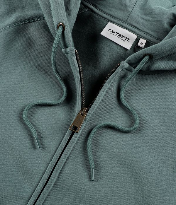 Carhartt WIP Chase Zip-Sweatshirt avec capuchon (silver pine gold)