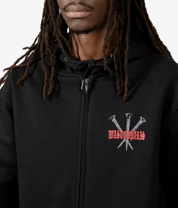 Wasted Paris Stake Zip-Hoodie (black)