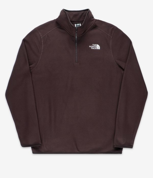 The North Face 100 Glacier 1/4-Zip Sweatshirt (coal brown)