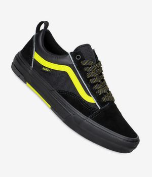 Vans Skate Old Skool Wafflecup Shoes (reflective black lime)