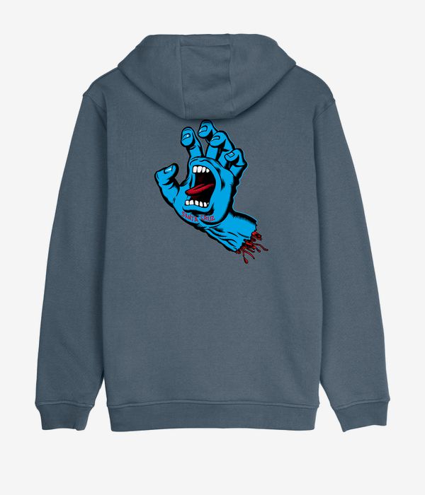 Santa Cruz Screaming Hand Chest Hoodie (storm grey)