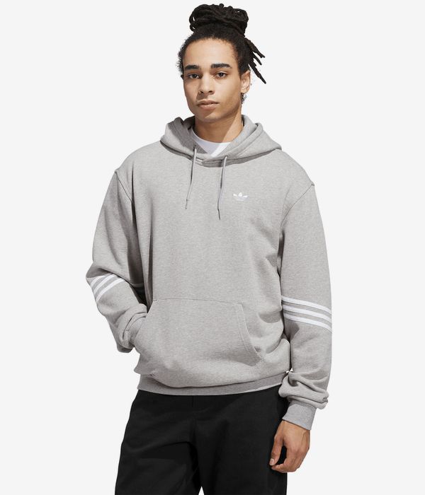 adidas Classic Hoodie (medium grey heather white)