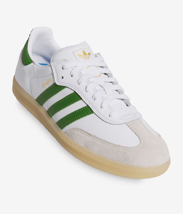 adidas Skateboarding Samba Shoes (white green gum)