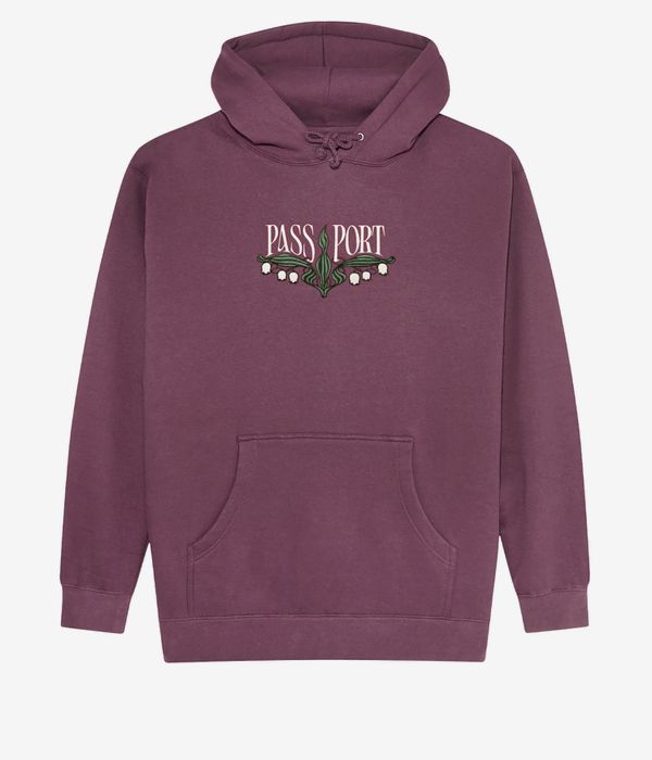 Passport Lily Of The Valley Hoodie (washed berry)