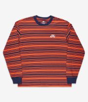 Nike SB Stripe Camiseta de manga larga (purple ink campfire orange)