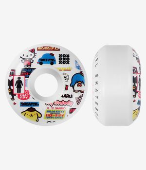 Girl Sanrio Tokyo Speed Staple Wheels (white multi) 54mm 99A