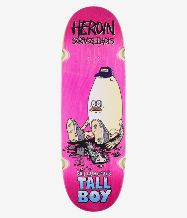 Heroin Skateboards Bail Gun Gary's Tall Boy 10.25" Skateboard Deck (multi)
