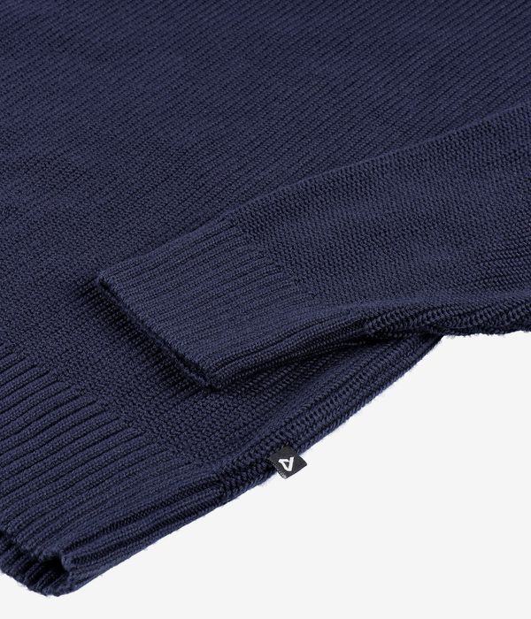 Anuell Willem Organic Knit Troyer Sweatshirt (navy)