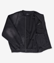 Dime Faded Fleece Bomber Jacket (black)