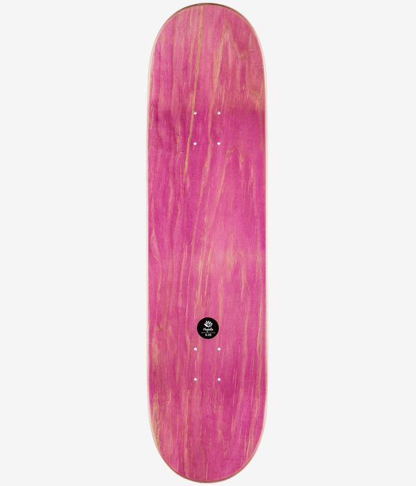 Magenta Team Wood Plant 8.25" Skateboard Deck (white)