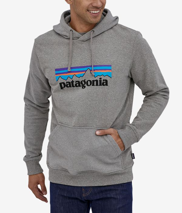 Patagonia P-6 Logo Uprisal Felpa Hoodie (gravel heather)