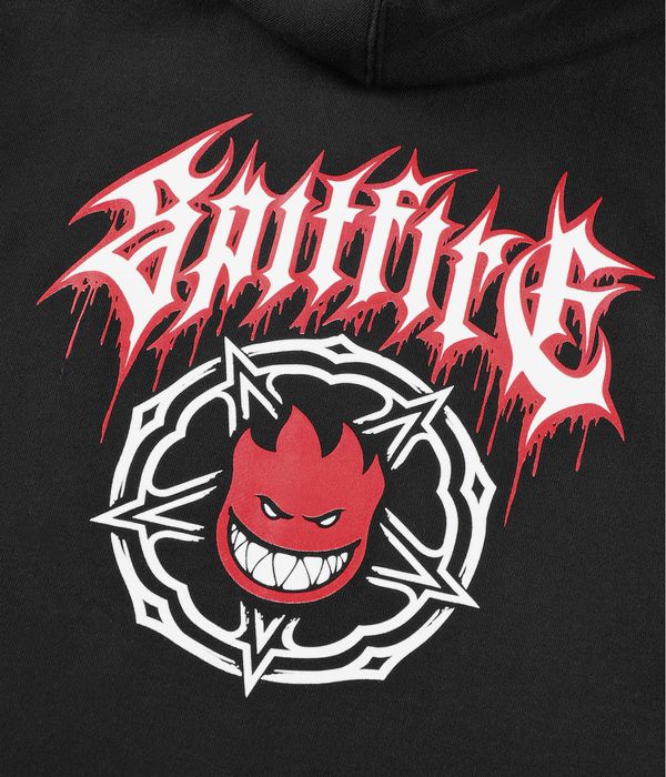 Spitfire Pentagram Drip Dbl Sudadera con cremallera (black red white)
