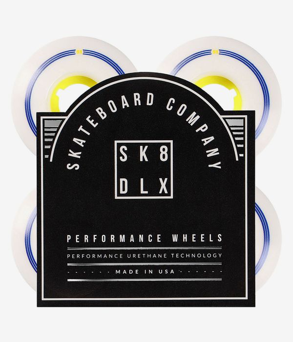 skatedeluxe Retro Wheels (white yellow) 51mm 100A 4 Pack