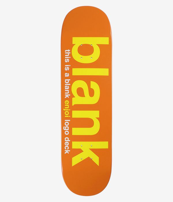 Enjoi Blank 8.5" Skateboard Deck (orange)