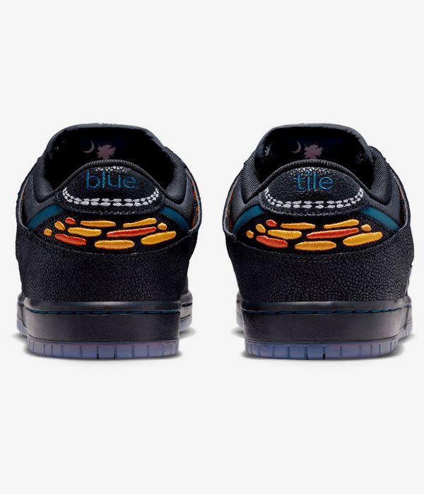 Nike SB x Bluetile Dunk Low Shoes (black marina white campfire oran)