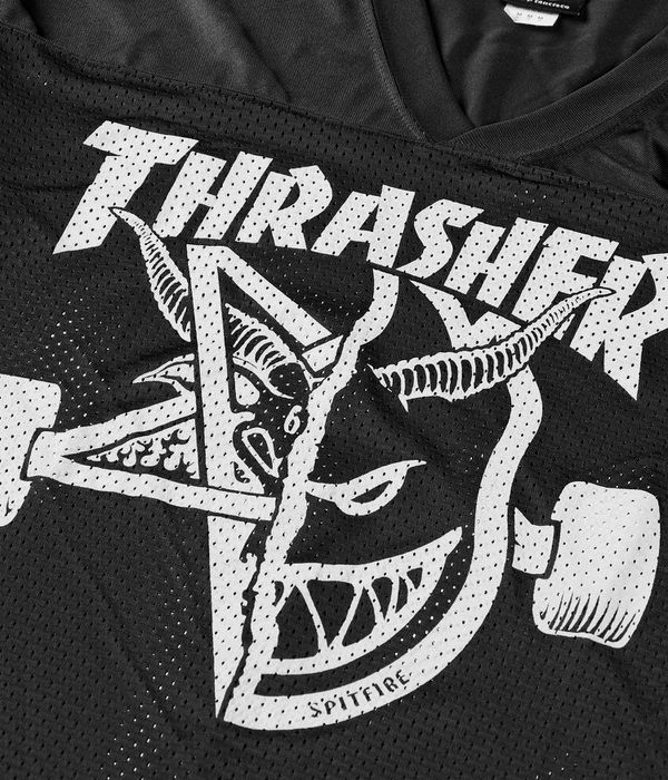 Thrasher x Spitfire Thrash & Burn Jersey T-Shirt (black)