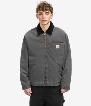 Carhartt WIP OG Detroit Organic Dearborn Chaqueta (graphite black stone canvas)