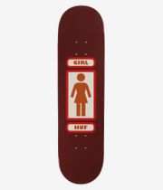 HUF x Girl OG 8.25" Tavola da skateboard (brown)