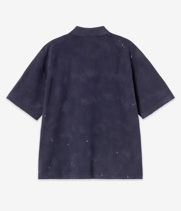 Carhartt WIP Painter Polo-Shirt (dark navy destroy wash splatter)